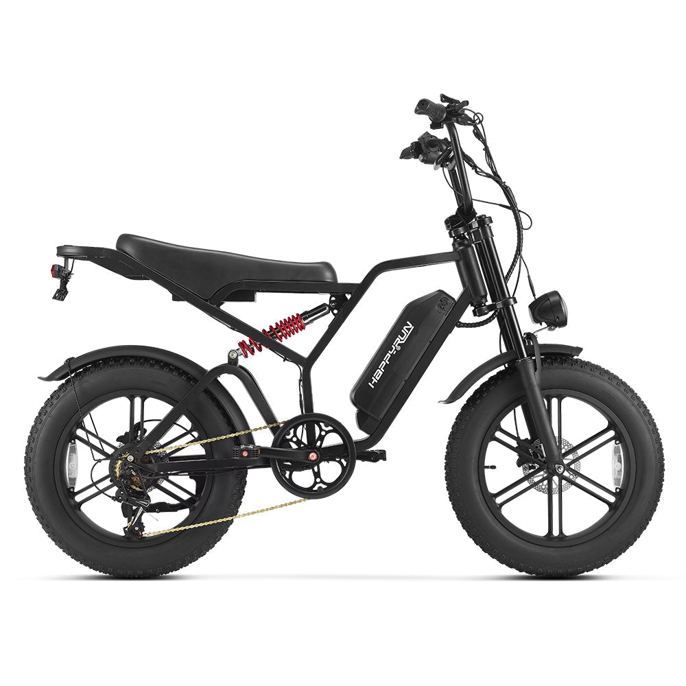 دراجة كهربائية للطرق الوعرة HAPPYRUN G60C بإطارات عريضة 20 بوصة